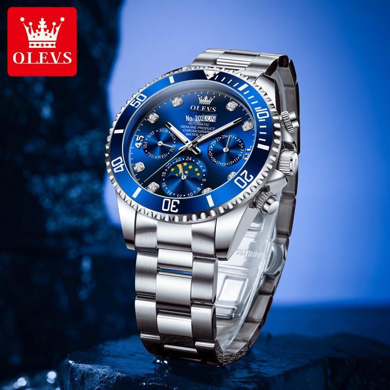 Oulisi 2025 Herren Submariner Leuchtend Wasserdicht Automatikuhr