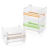 Washi Tape Dispenser Cutter Transparent 2 Serrated Bars ABS Plastic Stackable Tape Holder Dispenser 