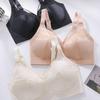 Seamless Large-chested Minimizing Bra with Wide Shoulder Straps Anti-sagging and Lace Stitching for Large Sizes