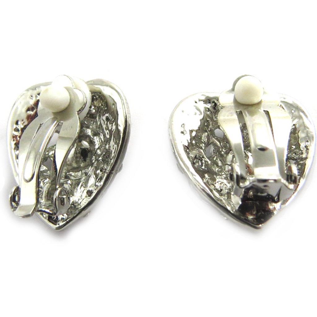 Les Trésors De Lily [N1638] - Klipy 'Love' stříbrné bílé