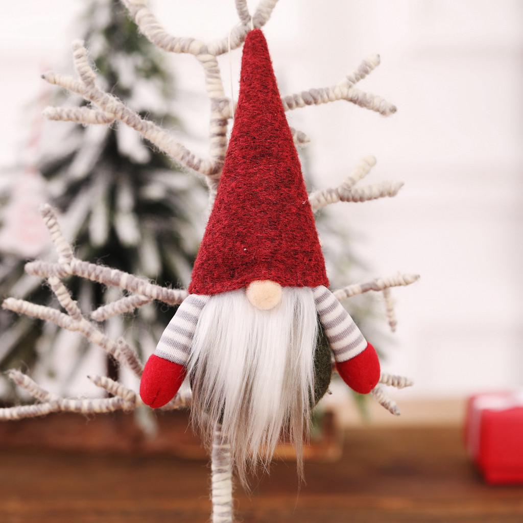 Christmas Home Party Doll Faceless Gnome Santa Xmas Ornaments Dining Table Decor