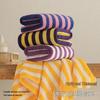 Soft Quick-Dry Oversized Striped Combed Cotton Bath Towel