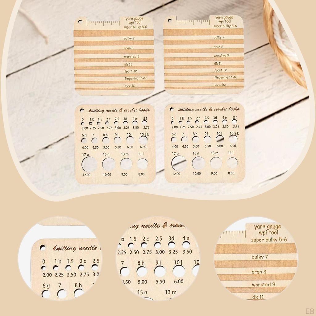 Strickmaschenprobe Lineal Zubehör, Praktische Häkelwerkzeuge für Café, Zuhause,