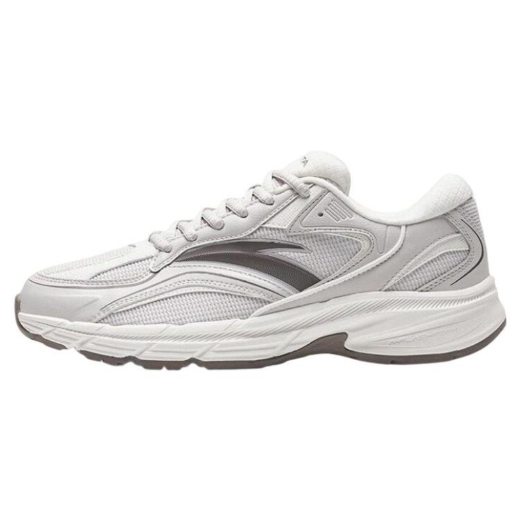 

new Anta AT952 Anti Slip And Wear Resistant Breathable Low Top Casual Running Shoes Men s White Gray 39