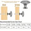 20pcs Kitchen Cabinet Knobs  Brushed Metal Stainless Steel Drawer Pulls  Hardware KnobsBedroom Dresser Knobs with Two Sizes of Screws,with Screwdriver
