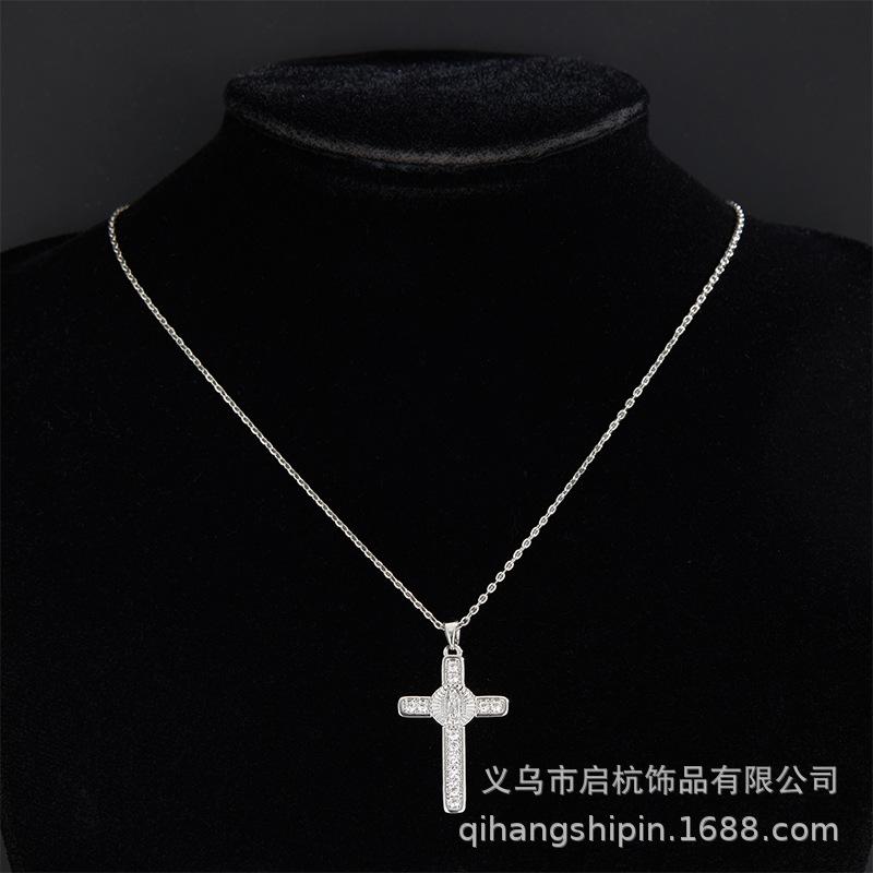 Cross Necklace Men'S And Women'S Personality Versatile Trend Silver Pendant Accessories
