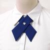 And Stylish Cross-button Bow Tie, Preppy