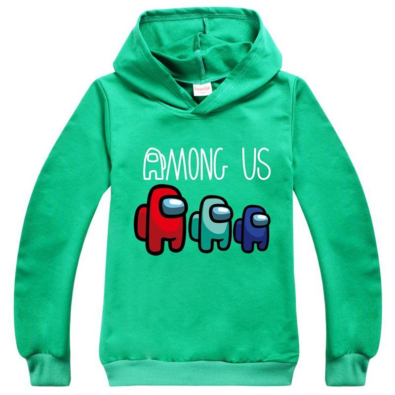 Among Us Game Kids Hoodies Boys Girls Impostor Hooded Sweatshirt Tops Jumpers