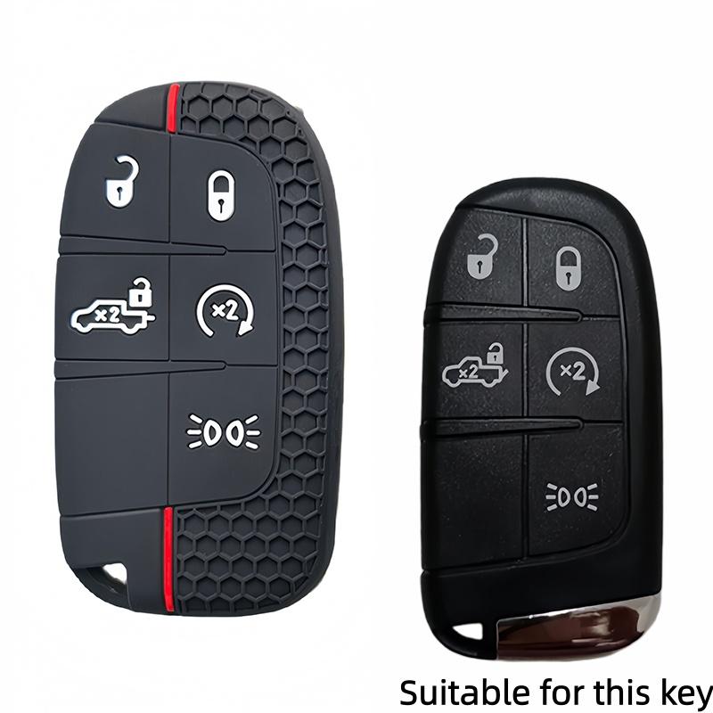 

Key Case For FIAT Jeep Cherokee Compass S Renegade Grand Commander Dodge Journey Challenger Jcuv Charger Chrysler 300C чёрный