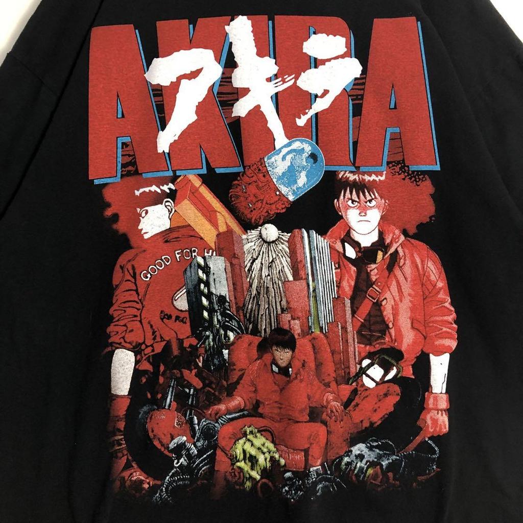 [USED] 3683AKIRA Single Stitch Anime Short Sleeve T-Shirt Black