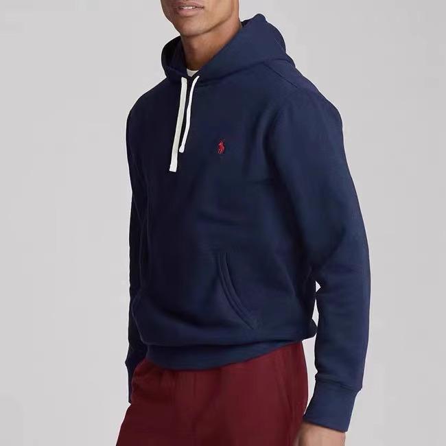 Ralph RL Gestickter Fleece-Hoodie mit Pferd - Unisex Lässiges Polo-Sweatshirt