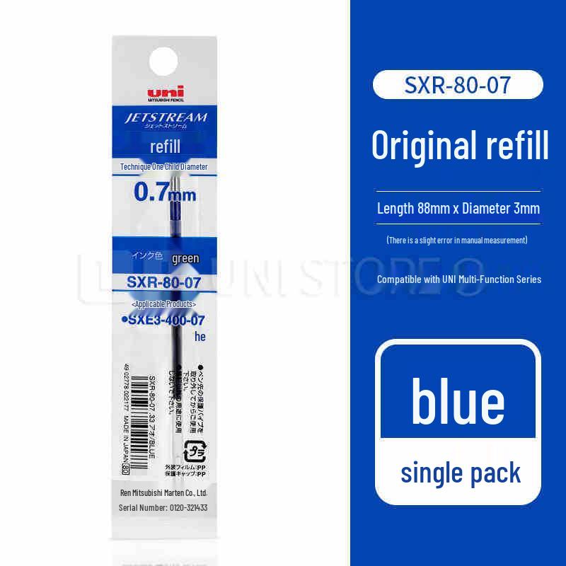 Mitsubishi Uni Oil-Based Pen Refills - Student Ballpoint, 0.38MM/0.5MM/0.7MM