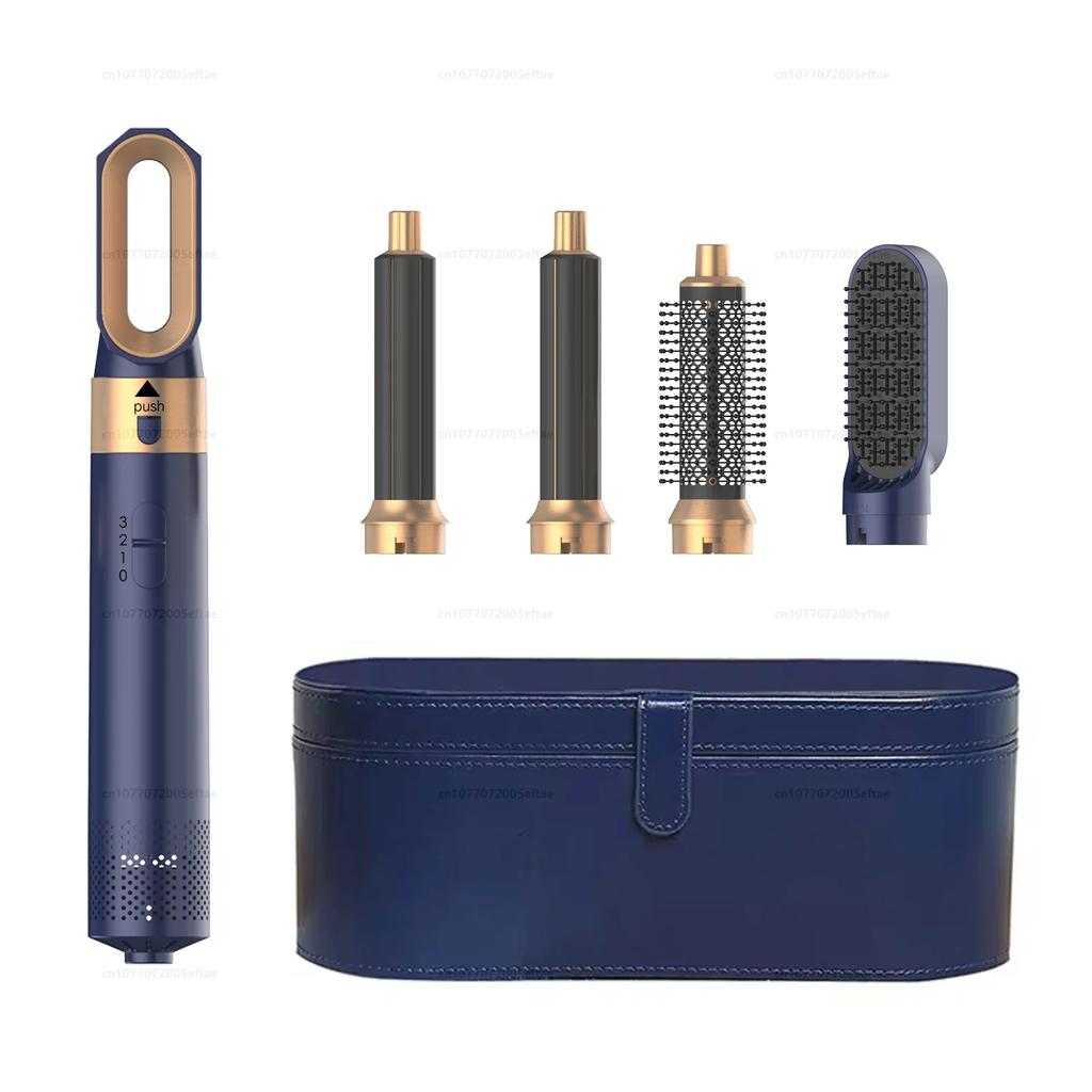 5 In 1 Hair Dryer Comb Set Professional Hot Air Styler For Hair Curling Straightening And Volumizing At Home