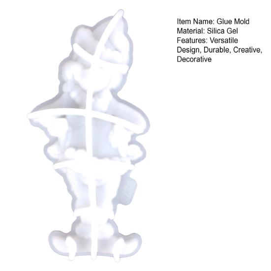 Christmas Ornament Resin Molds Silicone Casting DIY Craft Supplies for Keychain Pendant Making Glue Mold for Ornaments Amulets Pendants