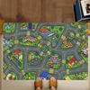 Child Urban City Road Traffic Learning Interactive Game Kitchen Mat Kids Room Bedroom Decoration Balcony Anti-Slip Doormat