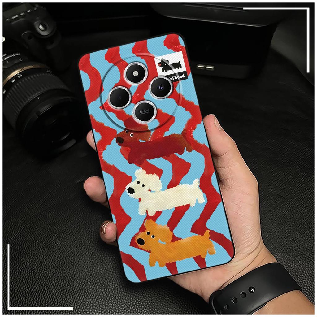 Back Cover Shockproof Phone Case For Redmi A4 5G Full wrap Animals Durable Anti-dust Fashion Design Silicone Graffiti