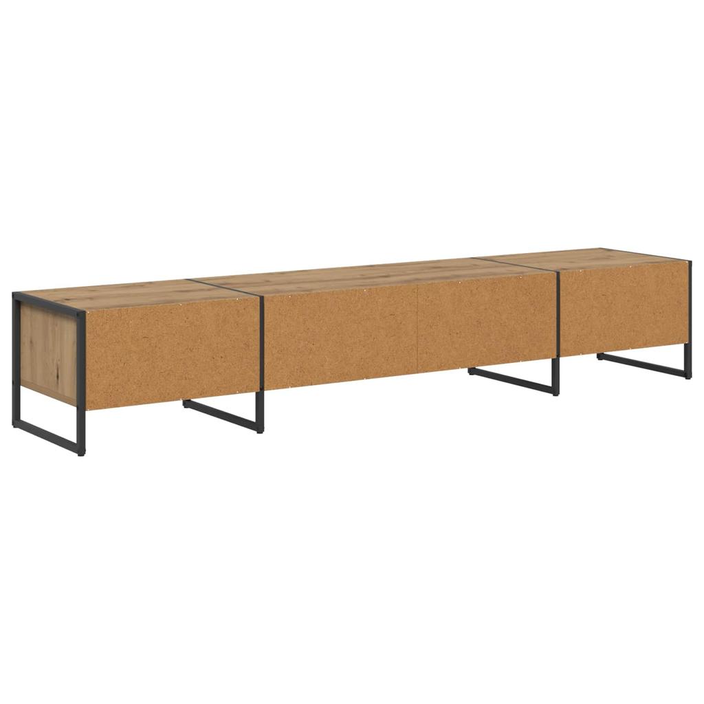 TV Stand Handcrafted Oak 170.5 X 36 X 30.5 Cm