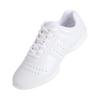 Women's White Lace-up Dance & Cheerleading Shoes – Soft Sole for Gymnastics & Fitness