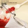 Silicone Jar Spatula for Scraping Spreading Long Handle Rubber Scraper for Jars Bottles Heat Resistant BPA Free Silicone Utensil for Home Kitchen