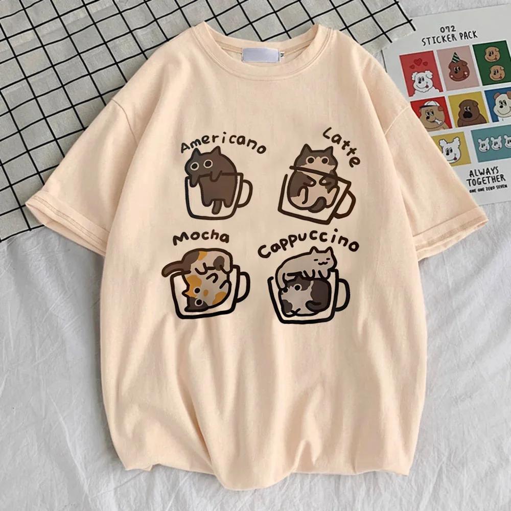 Cartoon Cat Tshirt Girl Comfortable Pastel Punk Gothic T-shirt Pastel Grunge Streetwear Anime Classic Y2k