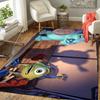 1Pc Monster Inc Shadows Rug, Office Carpet Indoor Outdoor Doormat, Non-Slip, Comfortable, Living, Christmas Halloween, Xmas Gift S1238