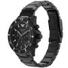 Emporio Armani AR11363 Herren-Chronograph, komplett in Schwarz