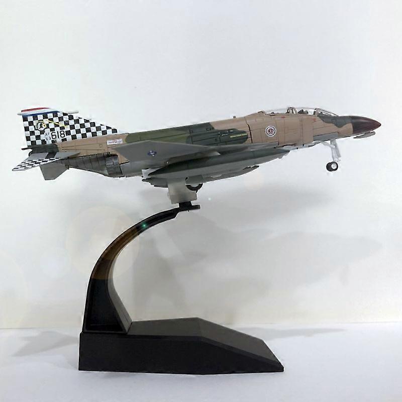 1/100 Scale Military Model Toys USAF F-4C Phantom Fighter Diecast Metal Plane For Gift Boys Kids Collection Decoration Teaching