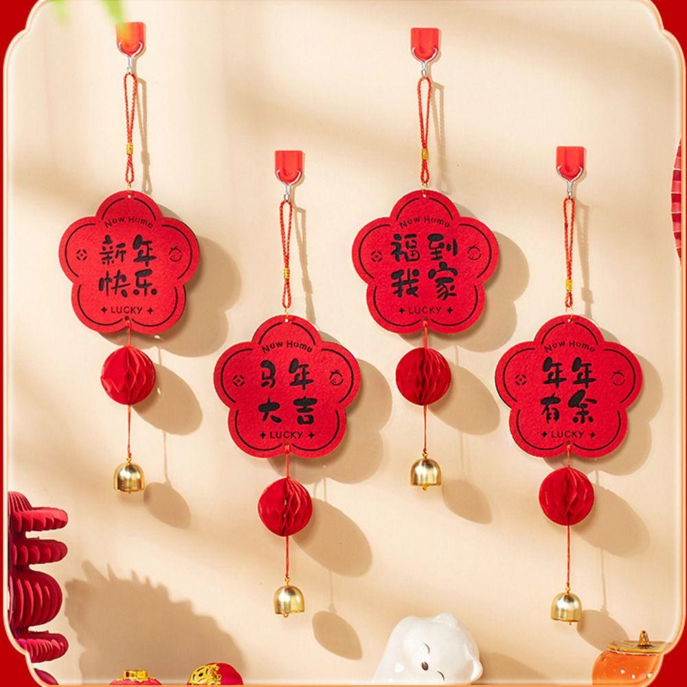 Non Woven Fu Character Hanging Ornament Chinese Style New Year Lucky Decoration Bedroom Decoration