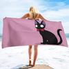 Kitty Kitten Cat Beach Towel,Microfiber Beach Towel Quick Dry Sand Proof Soft Bath Pool Novelty Funny Gift Shower Pool Vacation