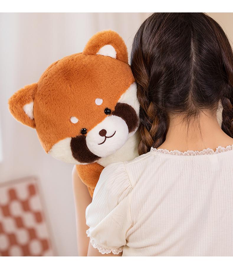 Adorable Fluffy Raccoon Plush Toy Cushion - Perfect Children's Gift