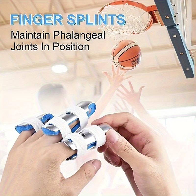 3pcs Adjustable Aluminum Foam Finger Splint with Closure - Lightweight Breathable Hand Support Bracket for Enhanced Stability