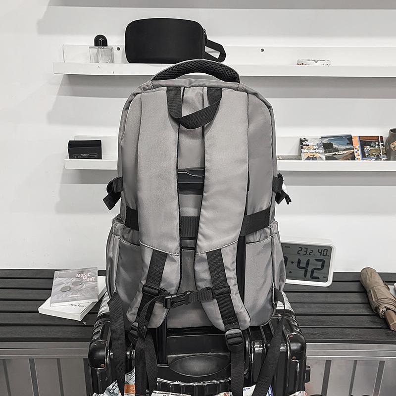 Schoolbag Korean ins new high-value niche set trendy cool backpack couple light travel mountaineering large-capacity backpack