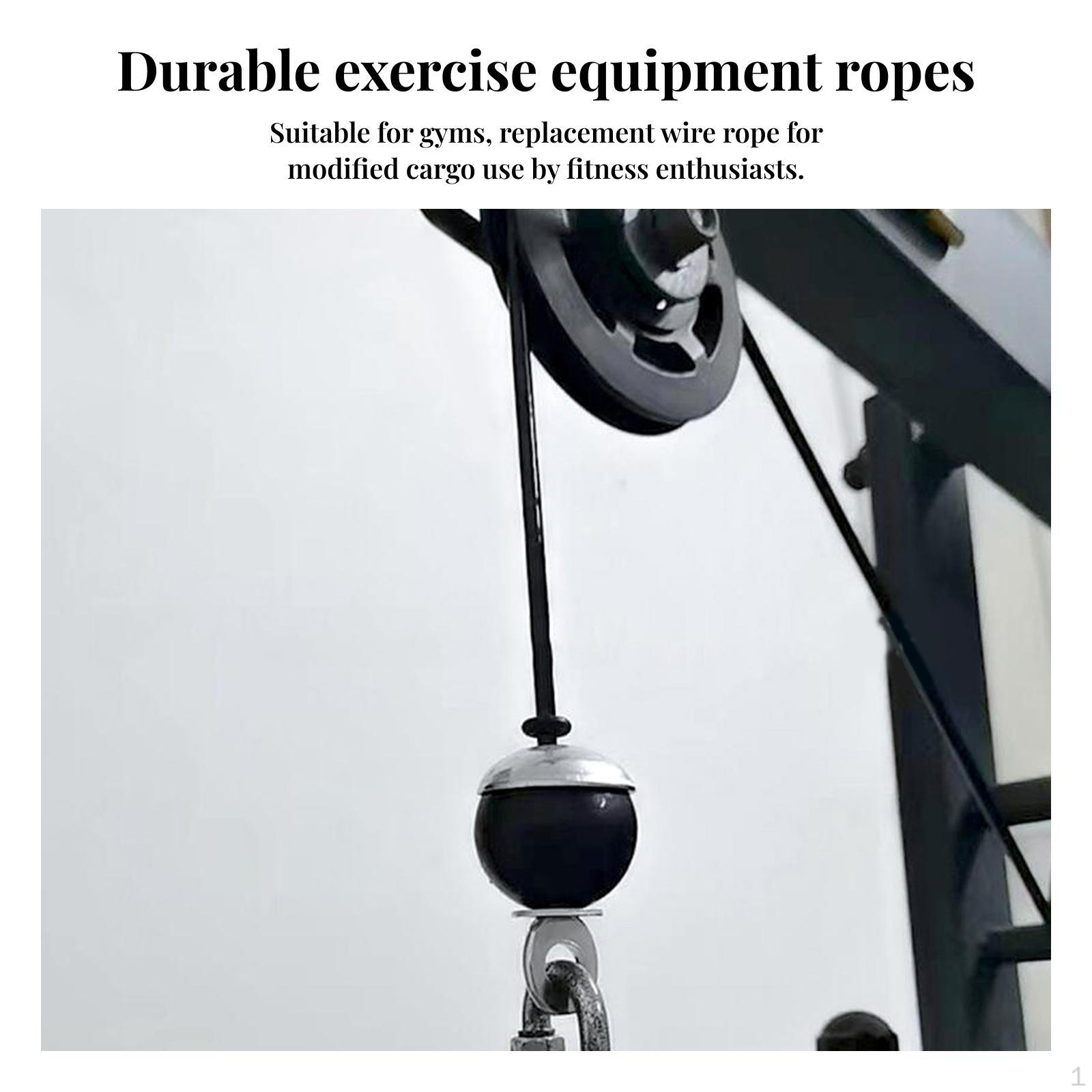 

Трос для фитнес-блока, удлинитель 6 мм, машинные аксессуары для домашнего тренажерного зала, для подъема 3.5m