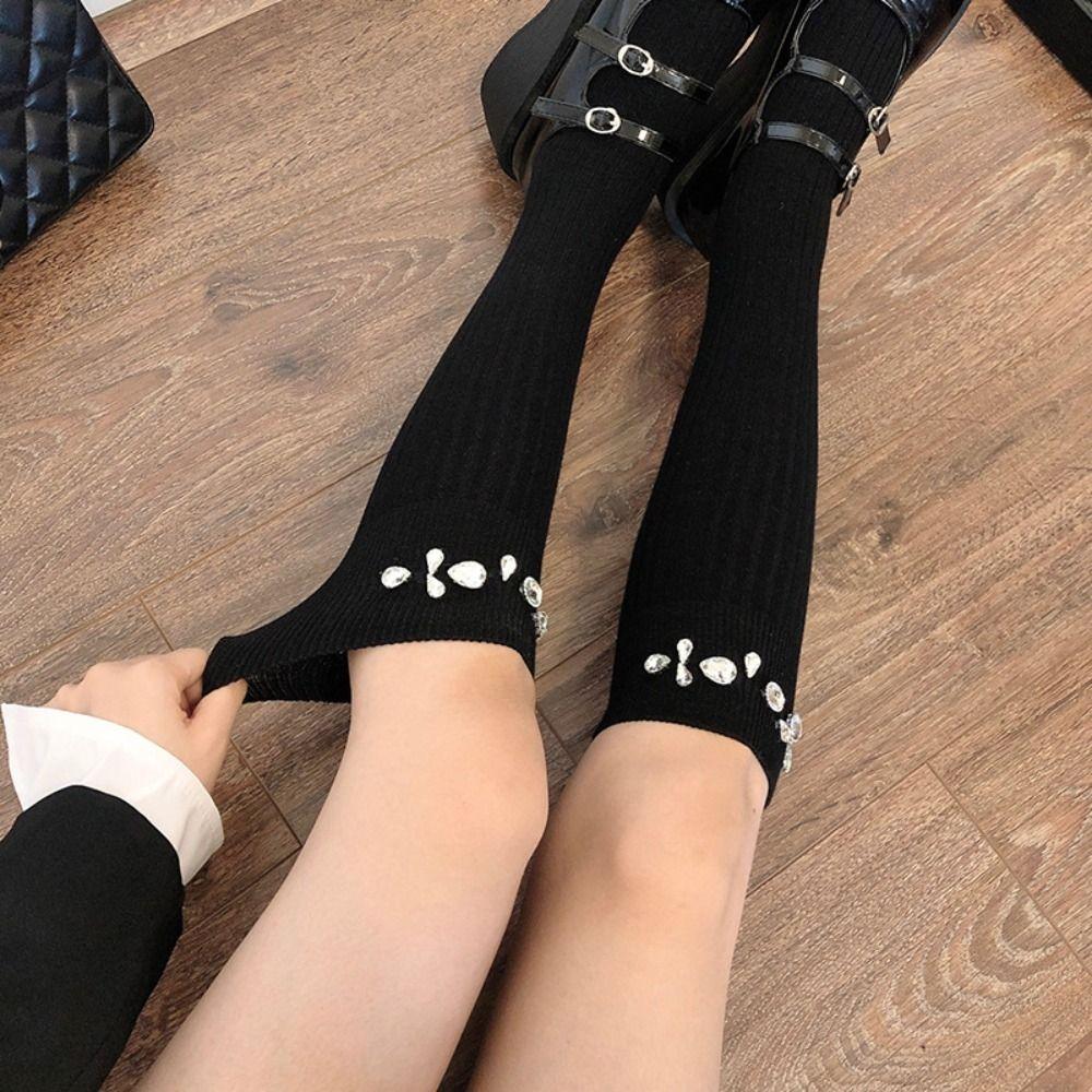 

Flower Y2k Stockings Thick Calf Socks Sweet Casual Stockings Party N