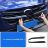 For Subaru Crosstrek 2024 + Car Styling Protector Decoration Accessories Exterior Sticker Front Racing Grille Molding Hood Trim