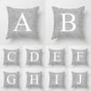 Chic Letter Cushion Rose Gold Glitter Throw Pillow Case Cover Designed For Trendy Home Sofa Decor 45cm