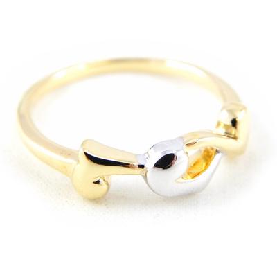 2 Tone 'Câlin' Gold Plated Ring