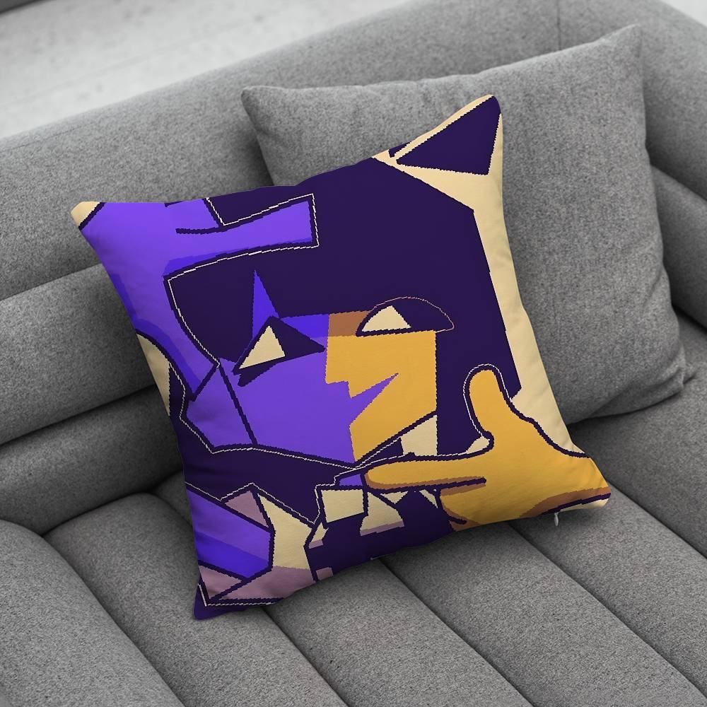Ena Graphic Sthetic Rain Rock Print Pattern Sofa Cushion Cover Pillowcase Home Party Car Bedding