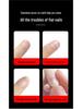 Jieliya Frosted Transparent Ultra-Thin Seamless Nail Tips - Full & Half Cover, No Etching, Size Supplement Included.