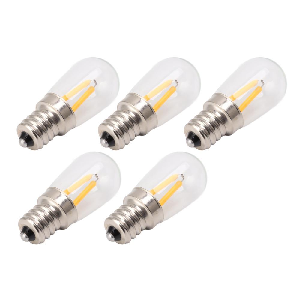 5 Pack 1.5W LED Fridge Light Bulbs E12 Fridge Light Bulbs Refrigerator Lamp Bulbs Indoor