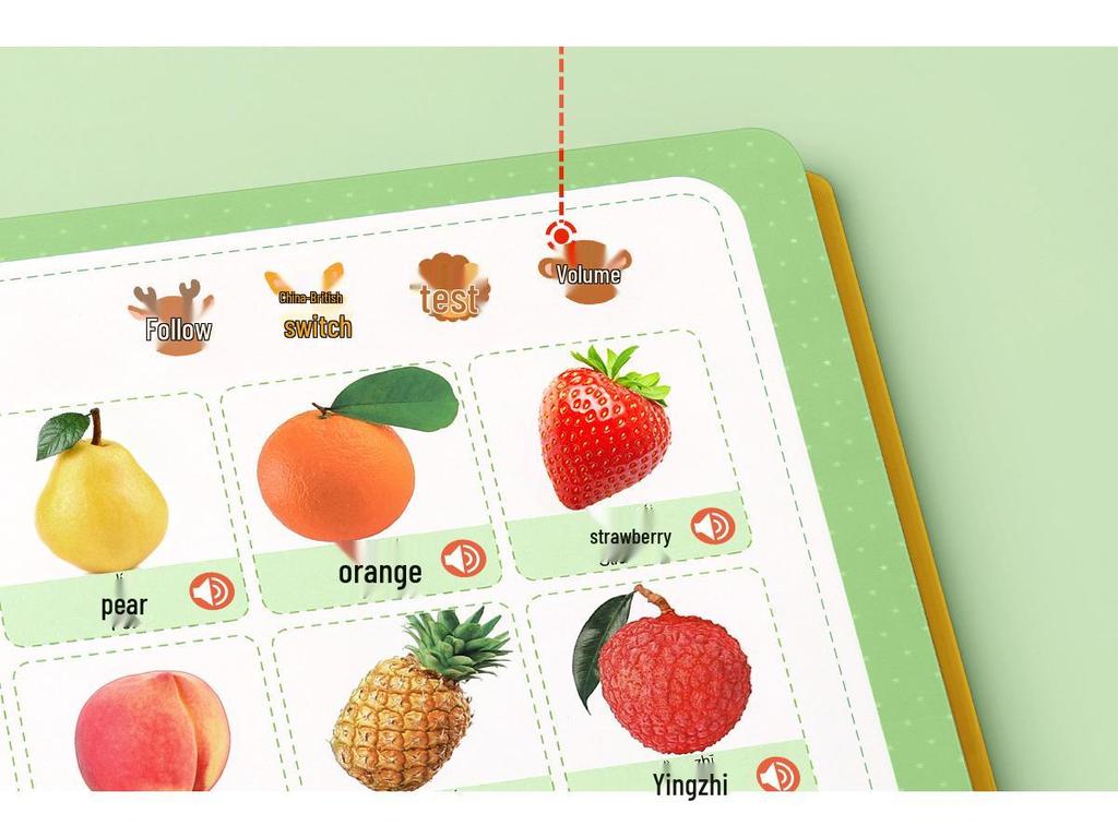 Smart Audio Book Reader for Toddlers: Early Education Sound Learning Toy for Ages 0-3