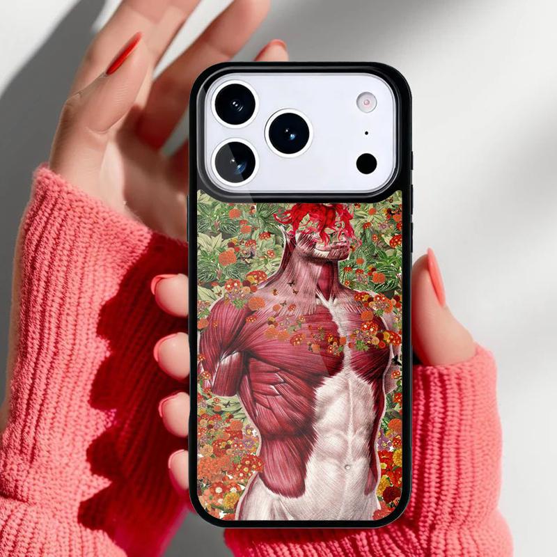 Human Brain Art Phone Case for iPhone 17 16 15 14 13 Pro Max Back Cover for 12 11 Pro Coque