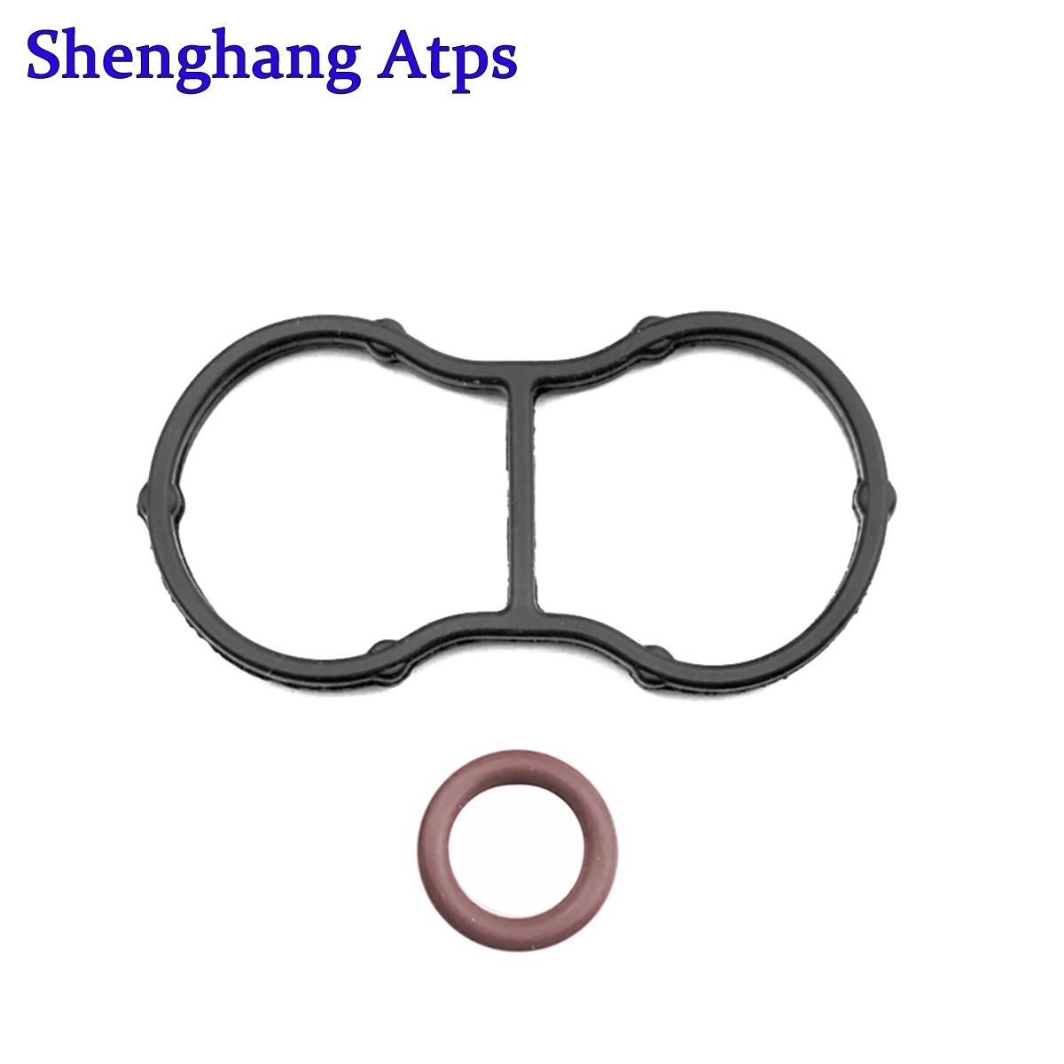 03H115441 95810711110 Oil Filter Gasket Seal Fits for Artega GT Porsche Cayenne VW Atlas Passat CC Phaeton Touareg 3.6 V6 1set