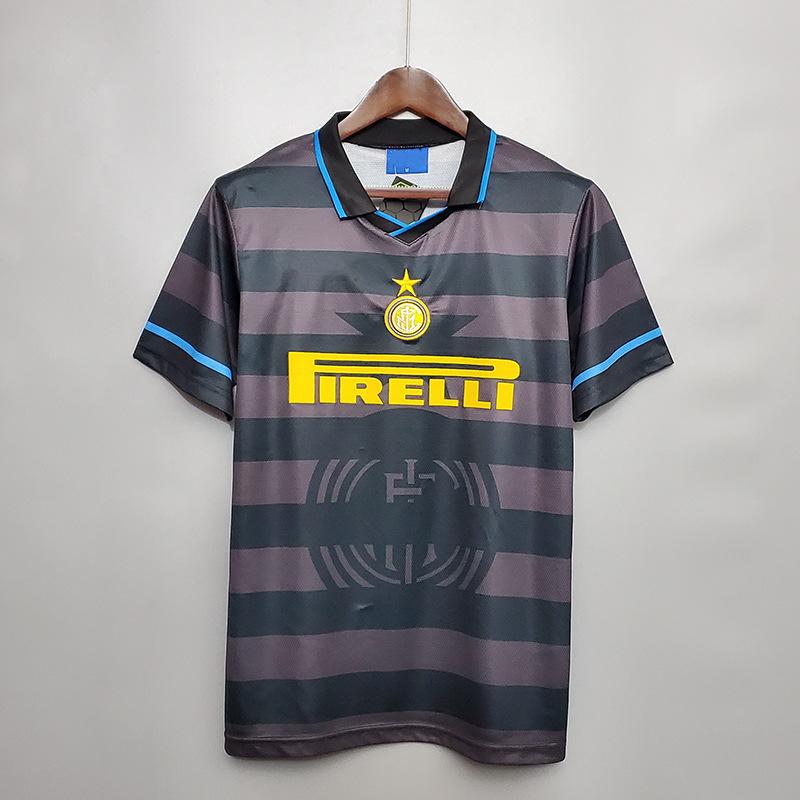 9798 Serie A Inter Mailand Heimfußballtrikot Nr.. 10 Groß Rosa Morano Djokav Retro-Trikot