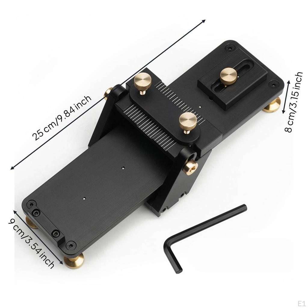 Wood Tool Edge Sharpening Jig Aluminum Alloy Fixed Angle Honing Mirror Finish for Woodworkers,