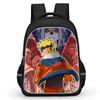 NARUTO Anime Student Backpack, Dual Zipper Pockets, Durable 16-inch Lightweight Design Suitable for Kids Boys & Girls Age 5-11