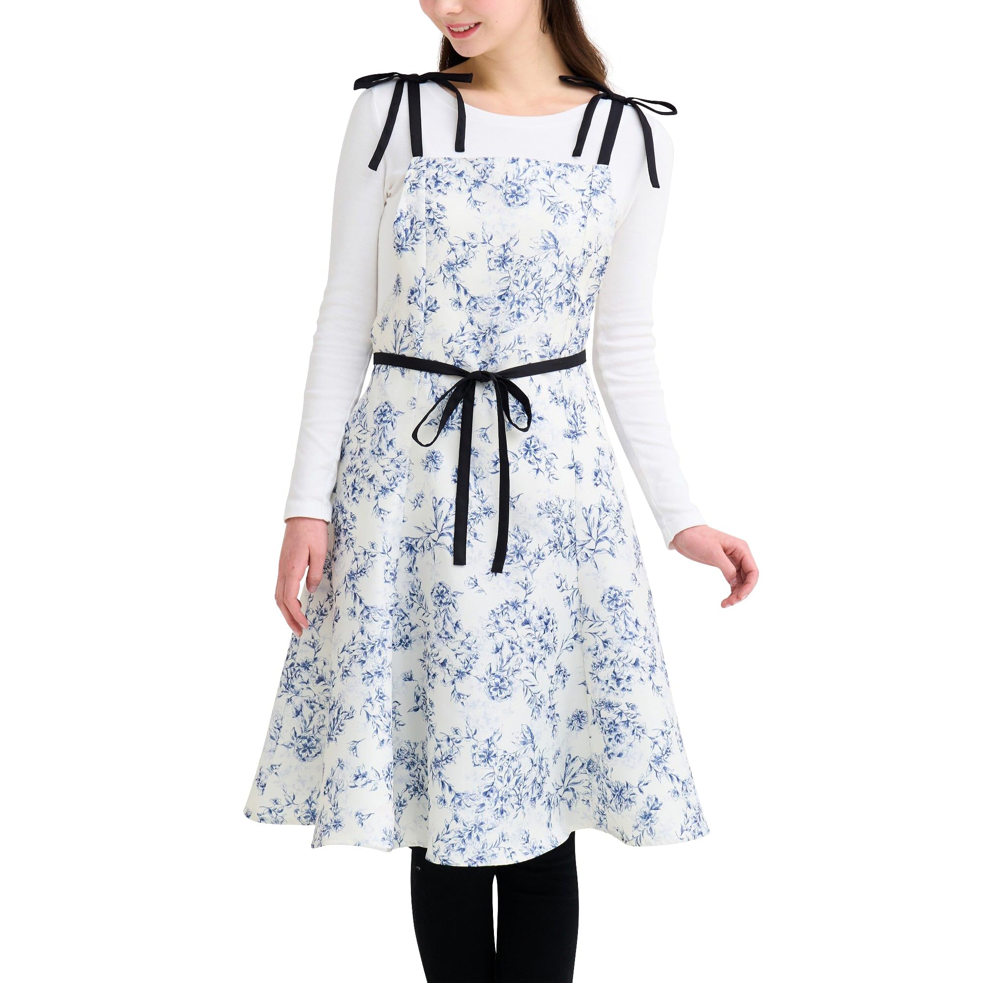 

Francfranc Bell Full Apron, Ivory, Perfect for New Life, Gift