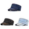 Cotton Washed Military Cap For Men And Women With Sunshade Protection For Outdoor Casual Wear