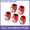 FIVE AN4 Hex Hose Finisher Flexible Rubber Pipe Clamp with Screw Red Universal