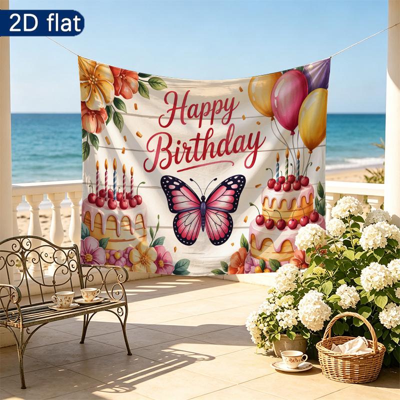 1pc Floral Photo Backdrop - Wall Hanging Decor